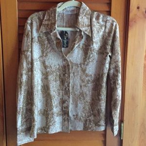 Metallic Vintage Blouse